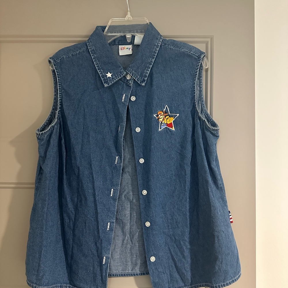 Disney denim sleeveless